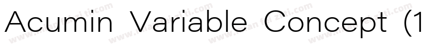 Acumin Variable Concept (1)字体转换